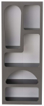 Raamaturiiul Kalune Design Venus 125GLN1223, antratsiit v., 150 cm x 60 cm x 32 cm
