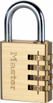 Riputatav ukselukk Masterlock 604EURD, kuldne v., 40 mm