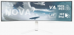 Monitor Arozzi Nova, AZ-NO-49TUW165-WT, VA, 165 Hz, DQHD, 49"