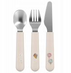 S&ouml;&ouml;giriistade komplekt lastele Mepal Mio Sunshine & Rainbow, 2 aastat, plastik/roostevaba teras, beež v.