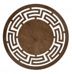 Lauamatt Hermia Labyrinth Walnut, 36 cm x 36 cm x 36 cm, 4 tk, Pruun v.
