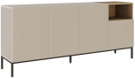 Konsoollaud Kalune Design Cailin 180, tamm v./must v./sandstone, 41.8 cm x 180 cm x 80 cm
