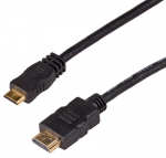 Juhe Akyga Mini HDMI male, HDMI male, 1 m, must v.