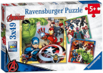 Pusle 3in1 Ravensburger Marvel Avengers 08040, 18 cm x 18 cm, 147 tk, mitmev&auml;rviline