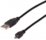 Juhe Akyga USB UE-E6, USB 2.0 A male, 1.5 m, must v.