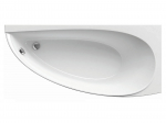 Vann, nurgaga Ravak Avocado, 160 cm x 75 cm x 46.5 cm, parempoolne, valge v.