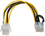 Adapter Akyga PCI 8pin male, PCI 6pin Female, 0.2 m