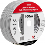 Juhe Maclean MCTV-572 Coaxial, Coaxial, 100 m, valge v.