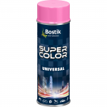 Aerosoolv&auml;rv Bostik Super Color Universal, tavaline, roosa, 0.4 l