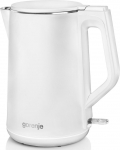 Elektriline veekeetja Gorenje K15DWW, 1.5 l, valge v.