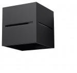 Valgusti seinale Sollux Lobo 5902622427034, G9, 1 x 40 W, must v.