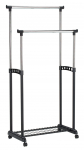 Riidestange Home4you Fry 76464, 168 cm, must v./kroom v.
