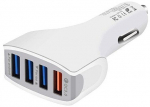 Adapter Vega Faston QC 3.0 4 x USB, 4 x USB 3.0, valge v., 36 W