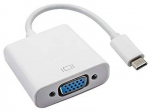 Adapter Akyga USB-C - VGA AK-AD-55 USB-C male, VGA Female, valge v.