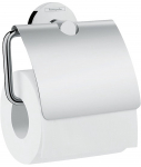 Tualettpaberihoidik Hansgrohe Logis Universal Toilet Paper Holder With Cover, 13.8 cm x 2.6 cm x 9.2 cm