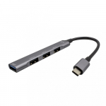 USB jaotur i-Tec NUITCUS4P000019, metall v.