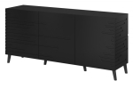 Kummut Cama Meble Nova, must v., 72 cm x 40 cm x 155 cm