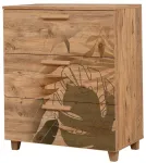 Kummut Kalune Design Leva Gravis Forest, pruun v., 95 cm x 80 cm x 43 cm