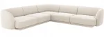Nurgadiivan Micadoni Home Miley Velvet Symmetrical, hele pruun v., 252 x 252 cm x 74 cm