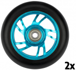 Rollerite lisavarustus, rattad Black Dragon Stunt Scooter Wheel Set Spoked Alu, sinine/must, 2 tk