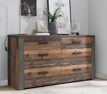 Kummut Forte Neleke NLKK221-C546, tumehall v./tume tamm v., 83.1 cm x 156.3 cm x 41.3 cm