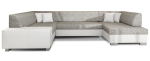 Nurgadiivan Havana Berlin 01, Soft 17, valge v./hall v., parem, 320 x 207 cm x 73 cm