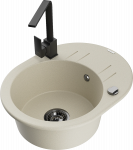 K&ouml;&ouml;givalamu Mexen Kevin, graniit, 58 cm x 45 cm x 19 cm, must/beež