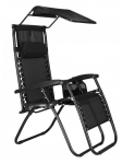 &Otilde;ue lamamistool Springos Garden Berth GC0003, must v., 158 cm x 63 cm x 112 cm
