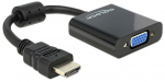 Adapter Delock HDMI-A to VGA HDMI male, VGA female, 25.5 m, must v.