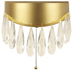 Valgusti seinale Searchlight Jewel 19211-2GO, LED, 4000 &deg;K, 1 x 5 W, kuldne v./l&auml;bipaistev v.