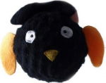 M&auml;nguasi koerale, pehme Yarro International Bat Ball, 7 cm, &Oslash; 7 cm, must v.