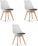 Toolide komplekt Leobert Mark, matt, valge v./must v., 43 cm x 49 cm x 82 cm, 3 tk