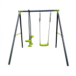 Kiik koos raamiga lastele Hatis, 180 cm, 186 cm, must v./roheline v.