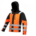 T&ouml;&ouml;jope meeste ART.Master Classic Vis Softshell, must v./oranž v., XL suurus