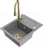 K&ouml;&ouml;givalamu koos kraaniga Mexen Enzo, vaik/graniit, 57.6 cm x 46.5 cm x 17.4 cm, hall