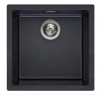 K&ouml;&ouml;givalamu Reginox Amsterdam 40, graniit, 46 cm x 46 cm x 20 cm, pure black