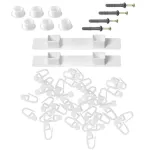 Laekarniisi tarvikute komplekt PVC III 2,0 m, valge v.
