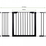 Turvav&auml;rav Springos SG0002BC x 74 cm, puudriga kaetud, must v.
