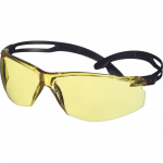 Kaitseprillid 3M SecureFit 500 SF503SGAF-BLK-EU, must v./kollane v.