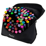 Kahepoolsete markerite-viltpliiatsite komplekt, kahepoolsed, mitmev&auml;rviline, 48 tk