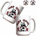 Tass Molom Purr (D)Evil, valge/must/punane, 0.44 l