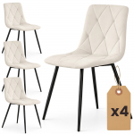 Toolide komplekt Akord Milo, matt, beež v., 43.5 cm x 45.5 cm x 87 cm, 4 tk