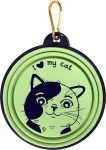 Kauss loomale I Love My Cat, 0.5 l, 12.7 cm x 12.7 cm, roheline v.