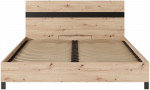 Voodi kahekohaline ADRK Malen, 160 x 200 cm, artisan oak, ilma madratsita, p&otilde;hjalippidega