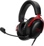 Kahjustatud pakendiga toode. Juhtmega m&auml;nguri peakomplekt HyperX Cloud III Red 727A9AA, must v./punane v.