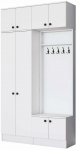 Esiku kapp Kalune Design EA145 - 3841, valge v., 37.5 cm x 119.6 cm x 226.4 cm