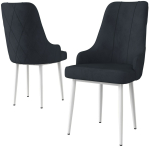 Toolide komplekt Kalune Design Trex 240CHR1647, matt, antratsiit v./valge v., 42 cm x 46 cm x 95 cm, 2 tk