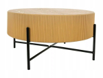 Kohvilaud Tuca, tamm v./must v., 80 cm x 80 cm x 40 cm