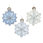 J&otilde;ulupuu ehe Decoris Snowflake, sinine v./(v&auml;rv/disain valitakse juhuslikult), klaas