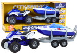 M&auml;ngu autode komplekt Lean Toys City Service Police, 1:16, sinine v./valge v.